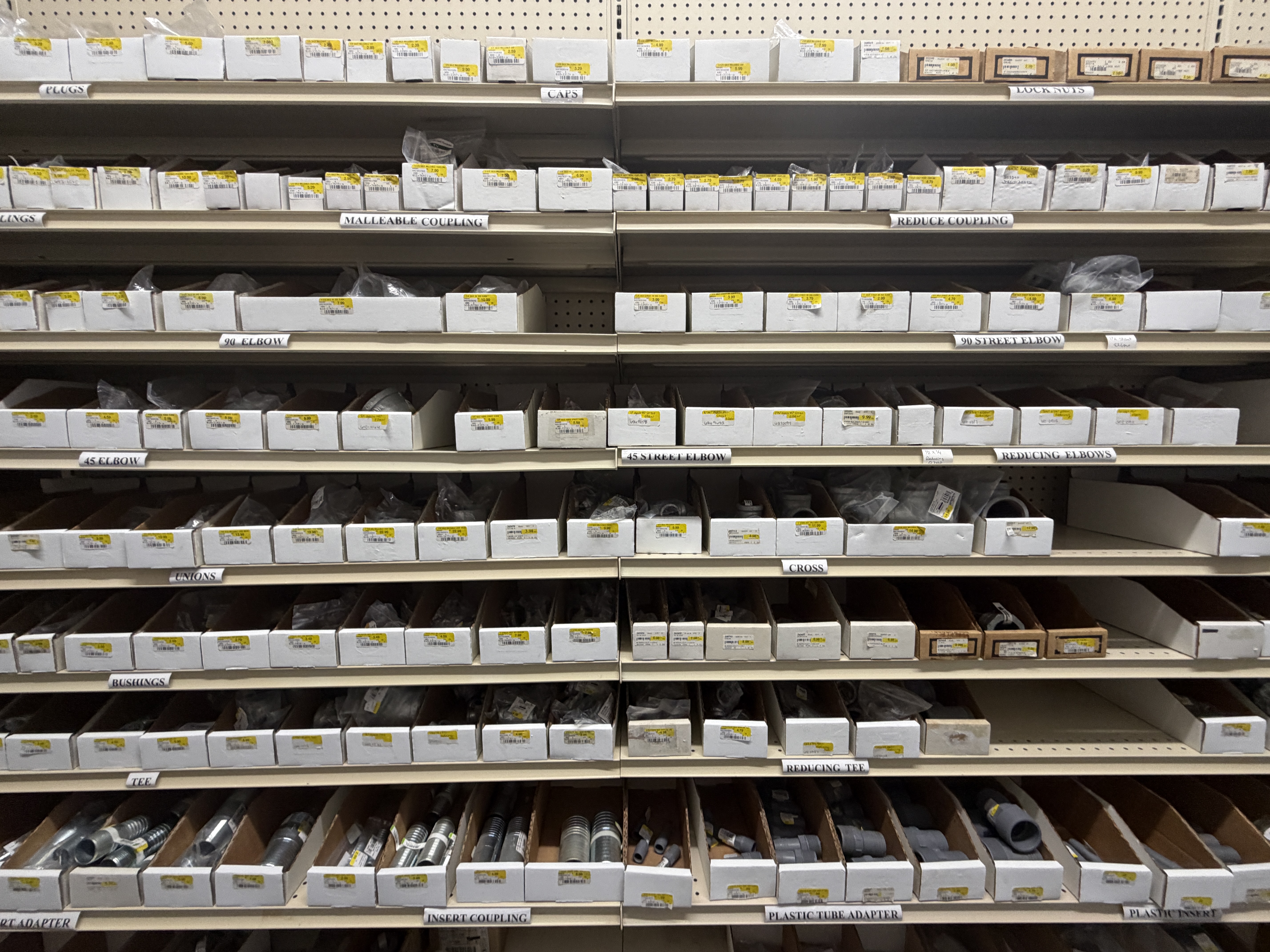 Store inventory bins